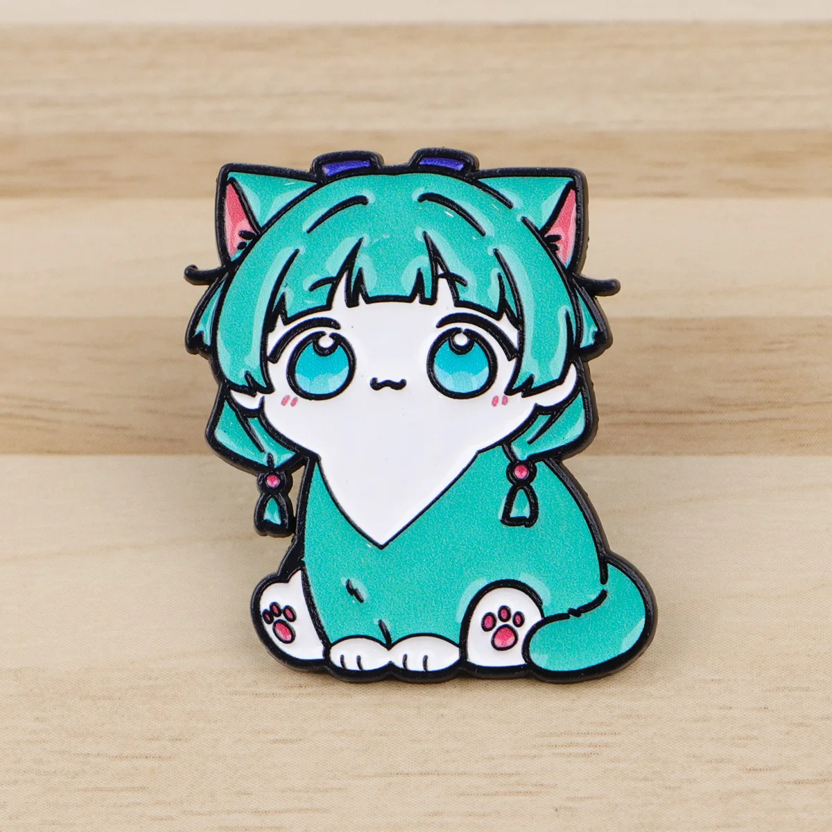 Cute Girl Enamel Pin Cartoon Cat Badges on Backpack Women's Brooches Hat Lapel Pins Cosplay Accessories Toys Gifts
