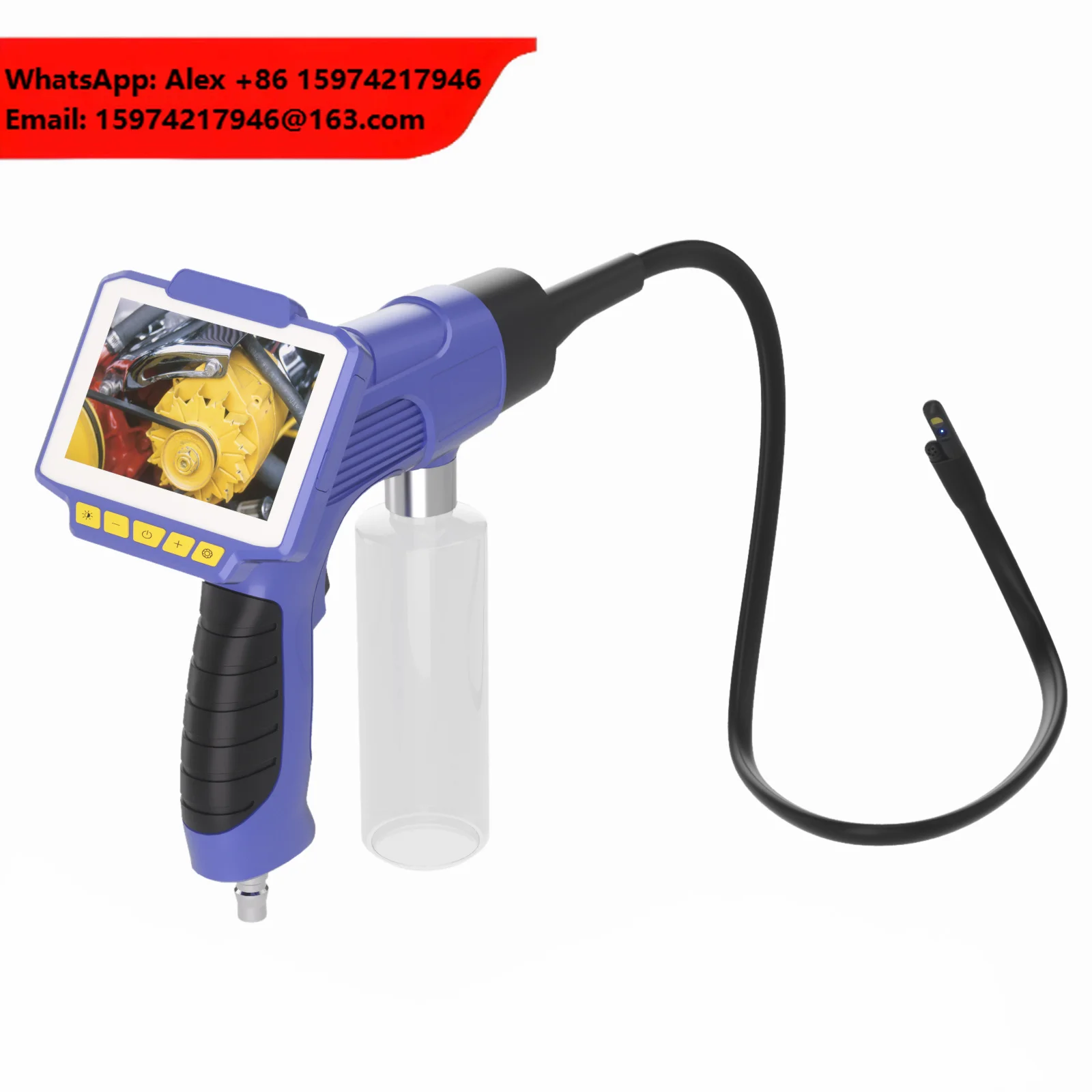 KA-9 Visual Car Air Conditioner Washing Gun Air Conditioner Cleaning Gun Borescope Air Conditioner Sprayer Cleaning Endoscope