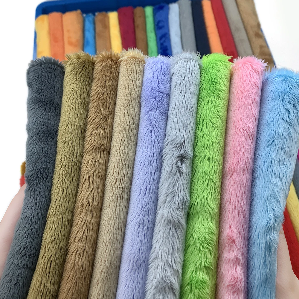 5mm Antibacterial And Soft Plush Fabric By The Meter 100% Polyester DIY Sewing Fabric 150x100cm Bright Color Faux Fur Fabric