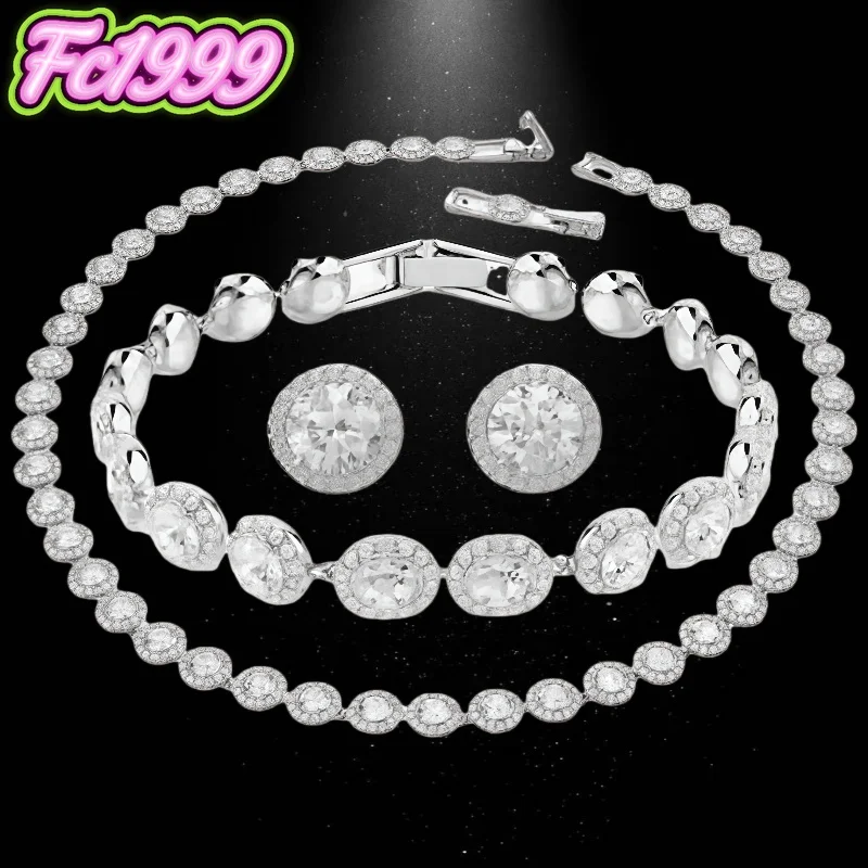 2026 new fashion design necklace pendant necklace bracelet jewelry set party basic model Christmas gift