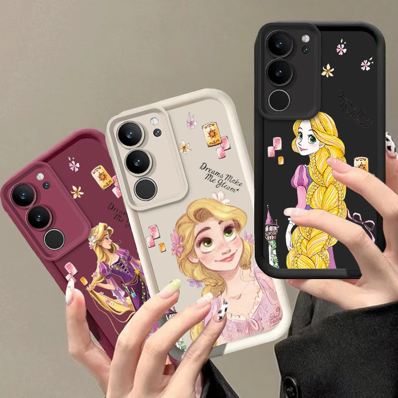 Princess Tangled Rapunzel For Samsung Galaxy A14 A15 A13 A12 A31 A73 A81 A71 A51 Core Lite Eye Ladder Phone Case