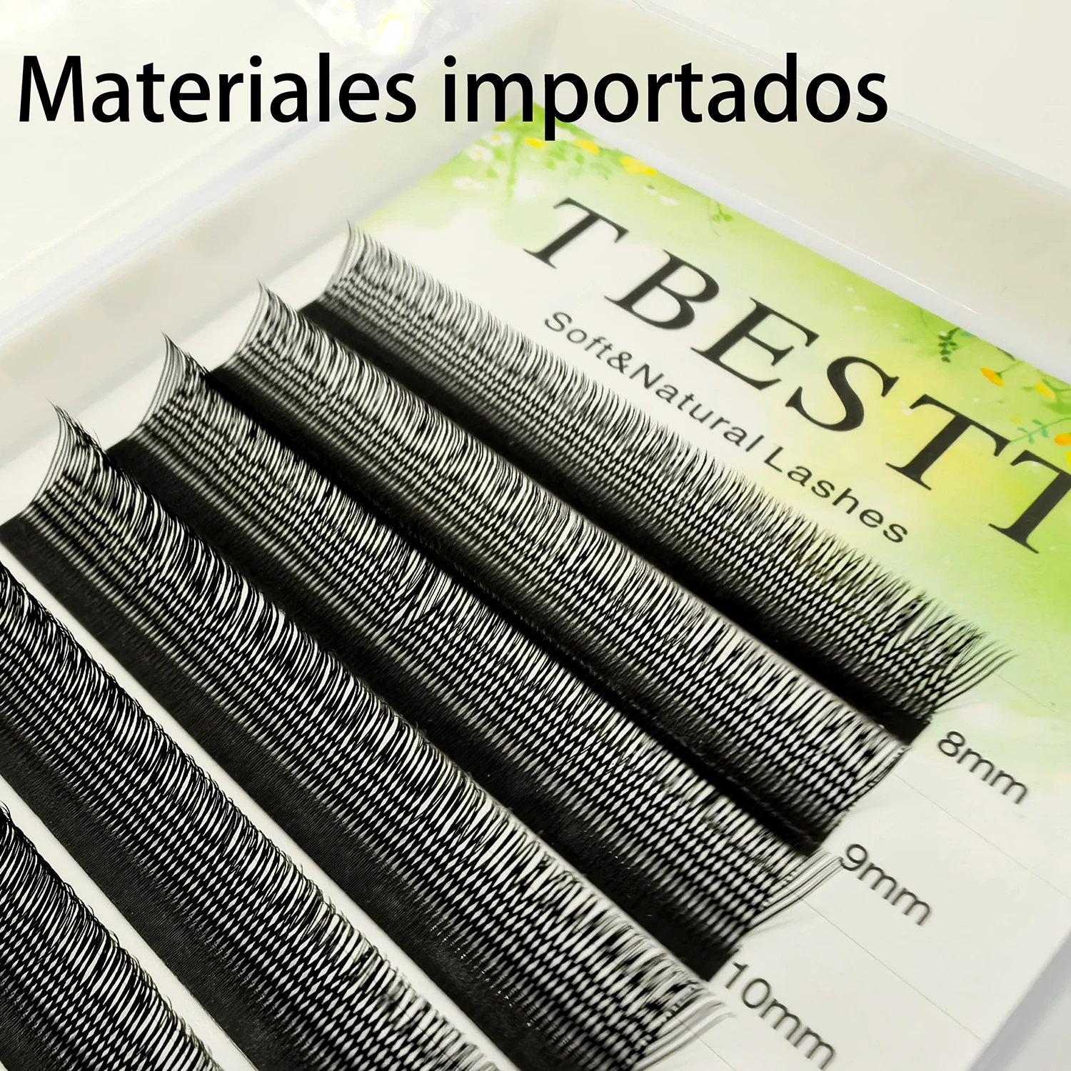 رموش Tbestt YY على شكل حرف U ملحقات رموش YY مراوح مسبقة الصنع ناعمة كاذبة YY U رموش برازيلية طبيعية YY Cilios ملحقات رموش