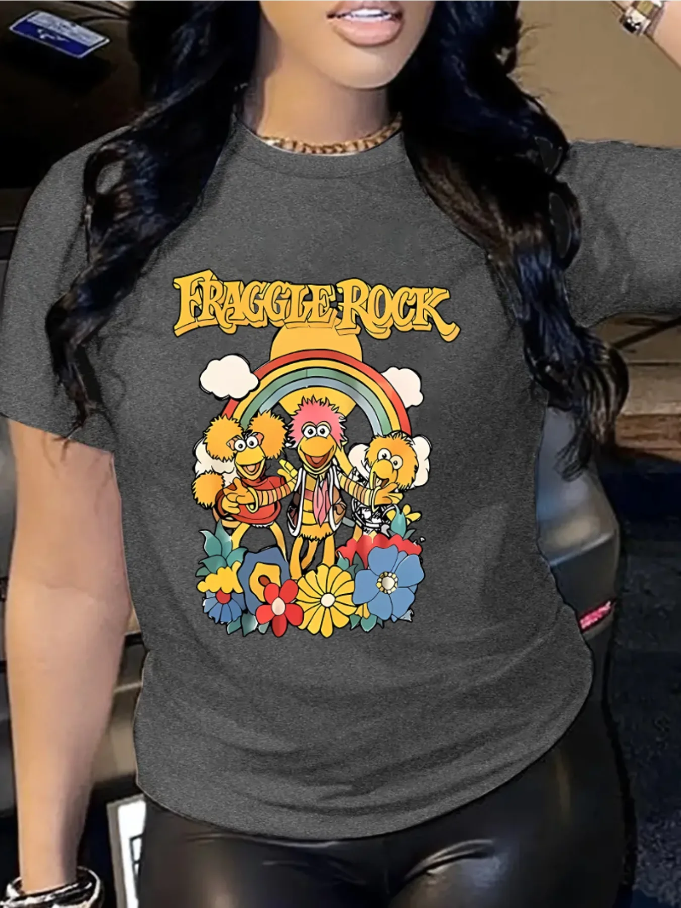 Fraggle Rock Men T-shirt 100% Cotton Y2k Clothes Short Sleeve Tee Men's Clothing 2024 Tshirt New in Tops & Tees Streetwear Funny