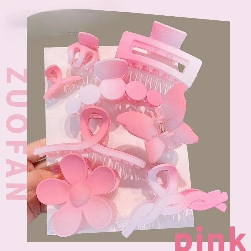 8 szt. Modne duże klamry do włosów dla kobiet Eleganckie akrylowe wsuwki do włosów Koreańskie klamry do włosów Ozdoby do włosów dla dziewcząt