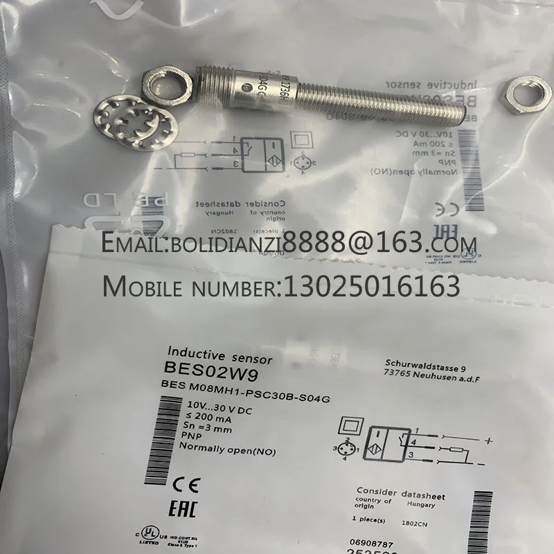New proximity switch sensor BES M08MH1-PSC30B-S04G BES02W9