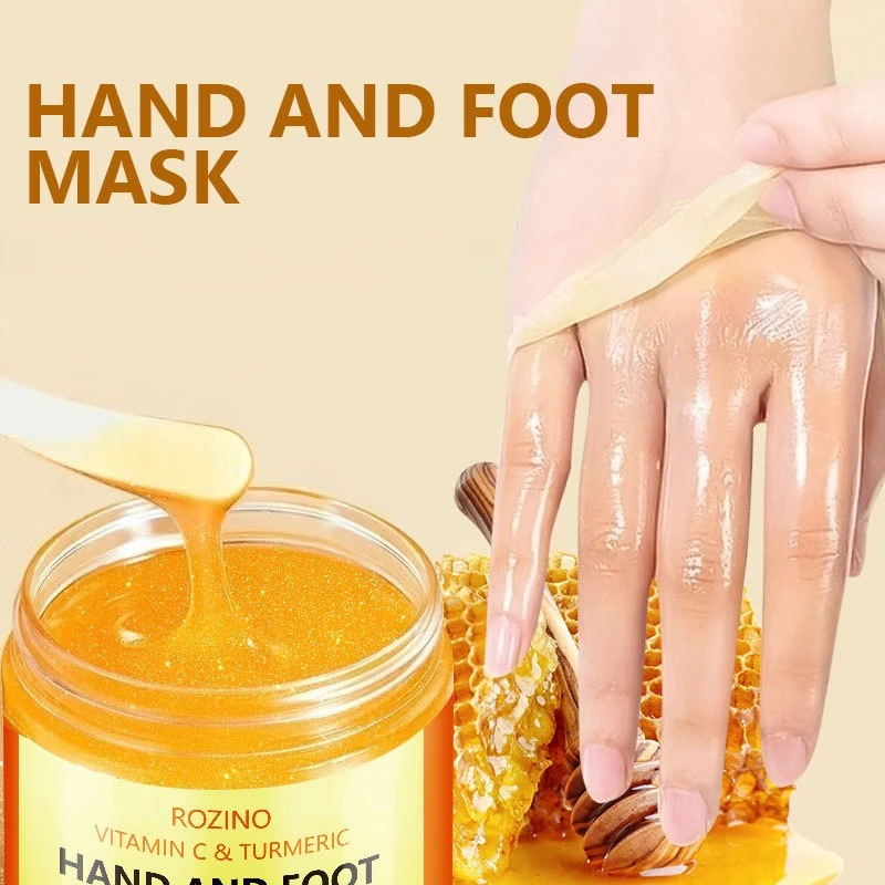 Turmeric vitamin C hand and foot mask soothes and moisturizes and repairs anti-cracking hand and foot mask Skincare