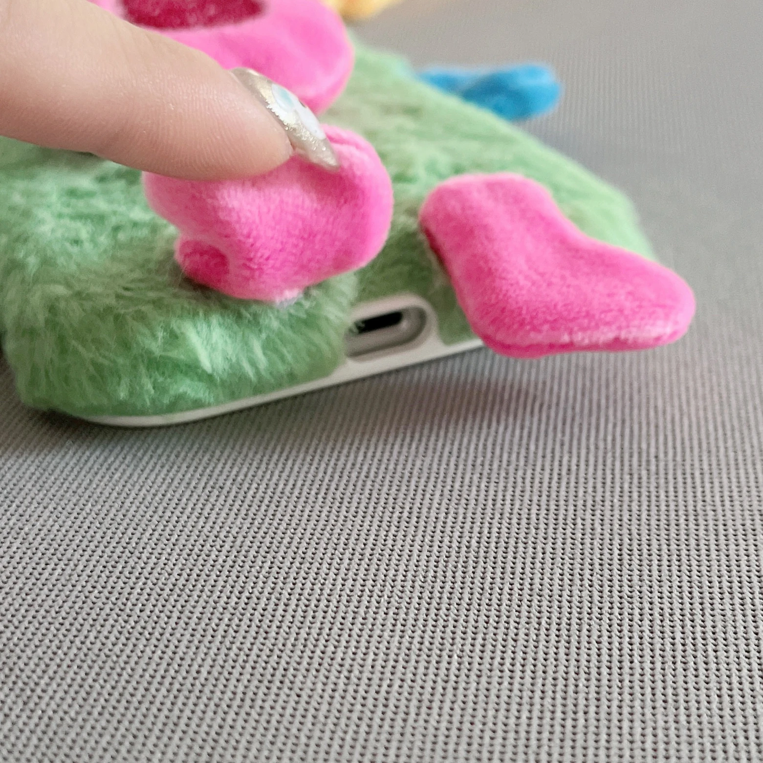 Cute Braided Girl Make Sound Phone Case For iPhone 11 12 13 14 Pro Max Soft Fur Case For iPhone15 15Pro MAX Back Cover Case