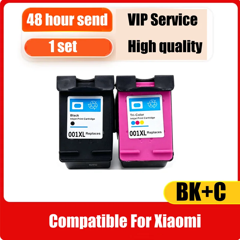 1 SET 001XL Printhead Ink Cartridge Compatible For Xiaomi New