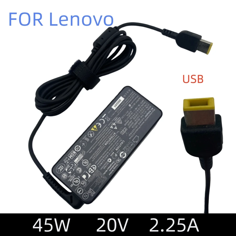 

20V 2.25A 45W USB AC Laptop Charger Power Adapter For Lenovo ThinkPad X230s X240 X240S X250 X260 X270 T440 T440S