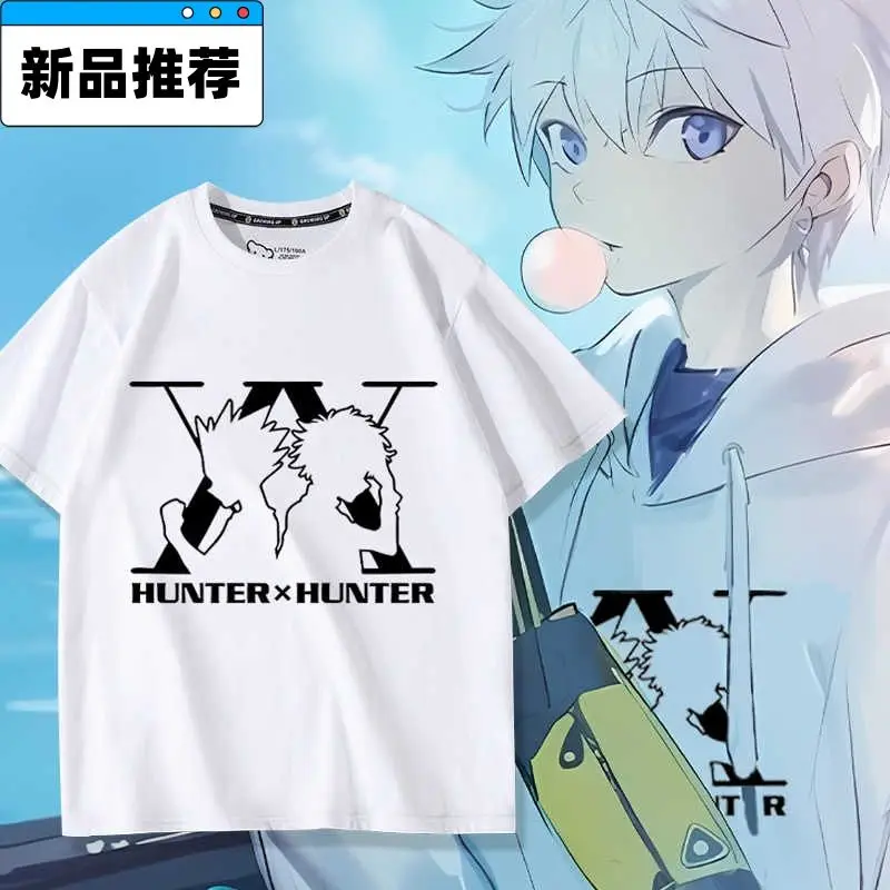 

Аниме HUNTER×HUNTER Killua Zoldyck Same футболка летние топы хлопковая футболка с короткими рукавами для мужчин и женщин повседневная футболка Mne одежда
