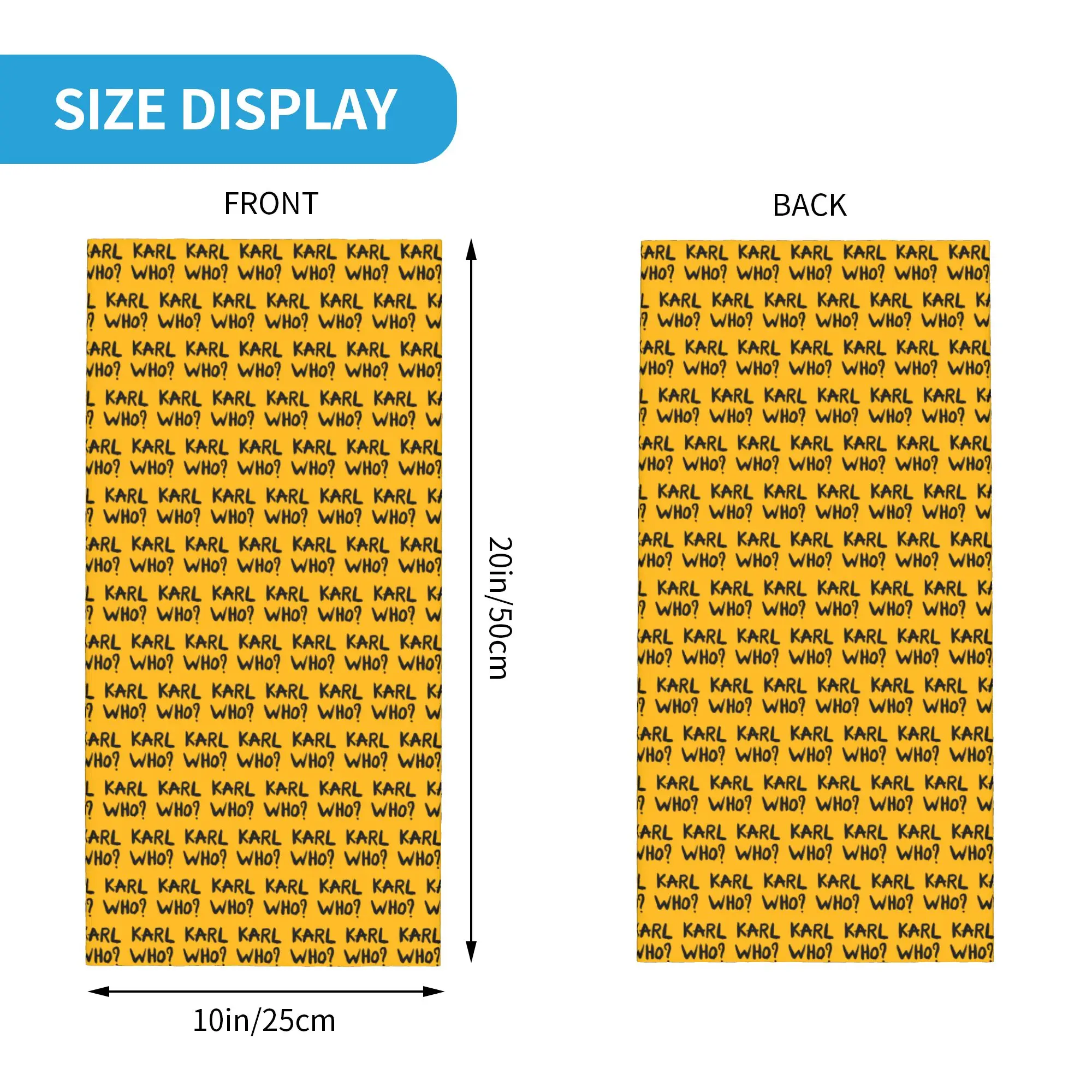 مخصص كارل هو باندانا الرقبة الجراب الأشعة فوق البنفسجية حماية الوجه وشاح غطاء الرجال النساء أغطية الرأس أنبوب بالاكلافا #2