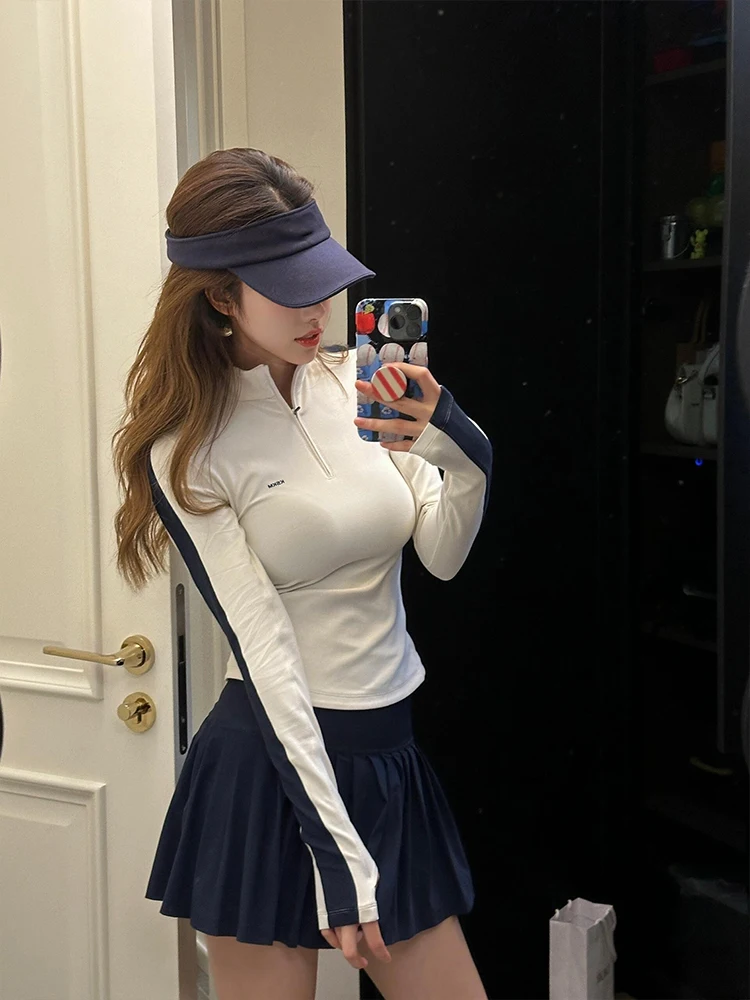 

Женский комплект для тенниса KSKM: облегающая одежда для йоги и фитнеса, американский стиль, с утягивающим эффектом на талии, летняя новинка, модный