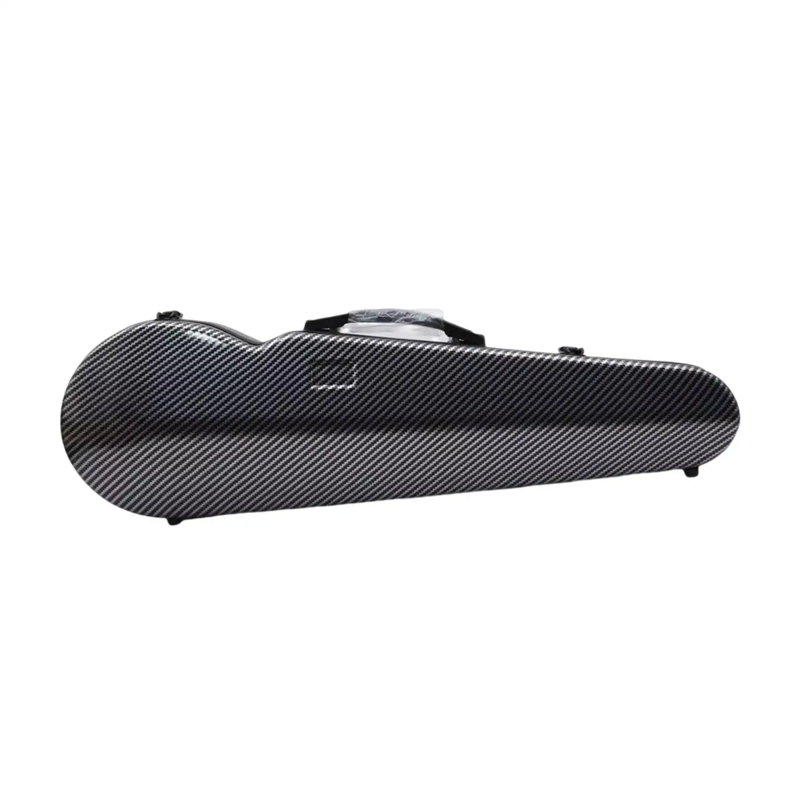 Carbon Fiber Violin Box Case Lightweight Hard Shell 4/4 Size Velvet Lined Bag for Violin Travel Music Accessories
