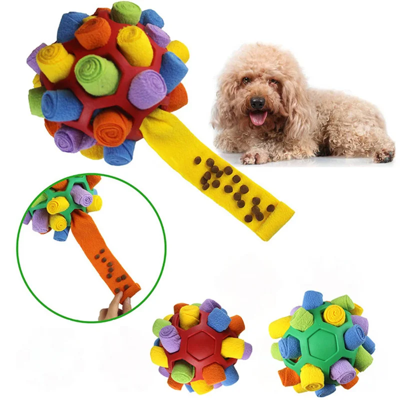 Dog Toy Tumbler Leaky Food Ball Elliptical Track Rolling Ball Slowly Feeding Protects Stomach Increase Intelligence Pet Supplies