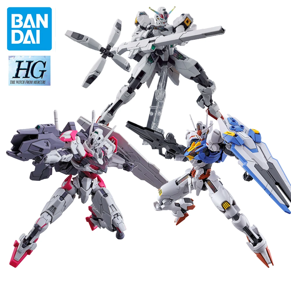 

In Stock Original Bandai HG Mobile Suit Gundam: The Witch From Mercury Gundam Assembled Model Figure Anime Collectible Toys Gift