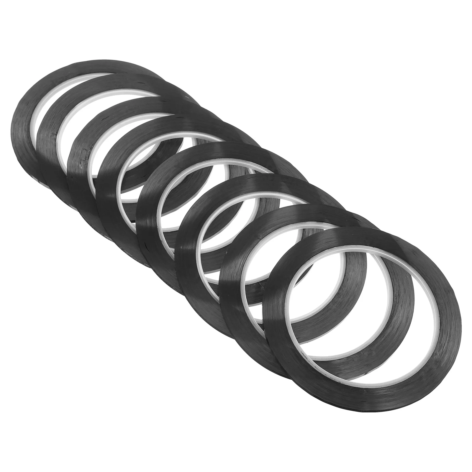 

8pcs Chart Tape Whiteboard Self Adhesive Drafting Marking for Graphic Art Bathroom Black Tape 1m