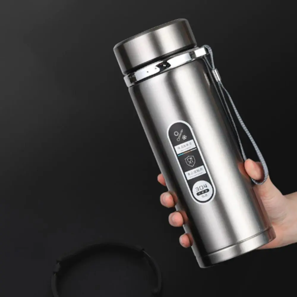 

Portable 1L Sports Thermos Cup Large Capacity Fall-resistant Vacuum Flask Stainless Steel Insulated Water Bottle Outdoor