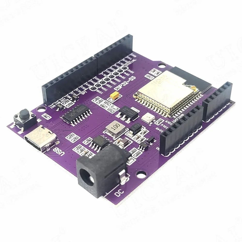 ESP32-S3WROOM مجلس توسيع التنمية لبيثون IDE مع ESP32 S3 تمديد واي فاي وحدة اتصال متعدد الأغراض نوع-C N16R8