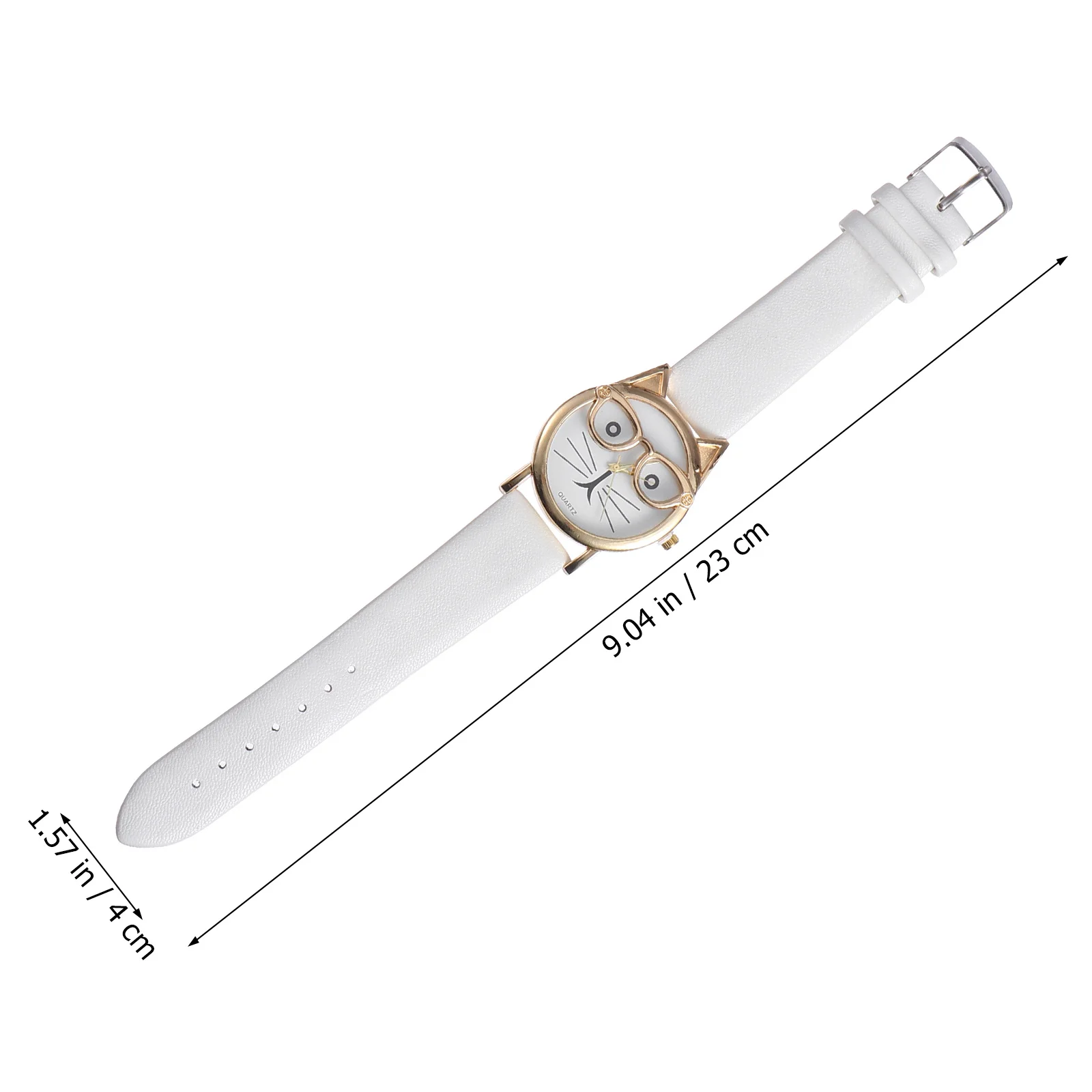 

1Pcs Cat Pattern Quartz Children Watch PU Strap Durable Sports Wristwatch Fashion Boys Girls Cat Pattern Watch