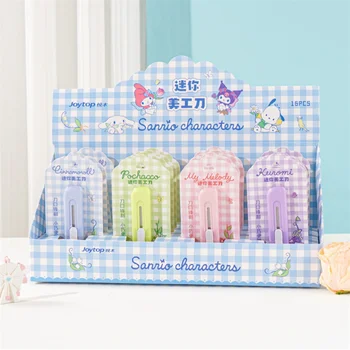 16 יח'\חבילה sanrio kuromi מלודי cinnamoroll כלי סכין חיתוך נייר חמוד חיתוך נייר חתוך סכין הסכין