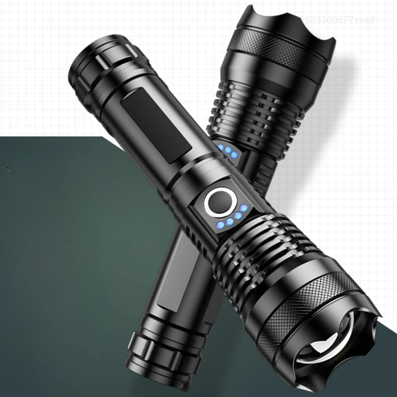 

Фонарик Youpin P50 с USB-зарядкой, уличное освещение для экстренных ситуаций, Электрический дисплей, фонарик, новая компактная компактность, фонарик с зумом