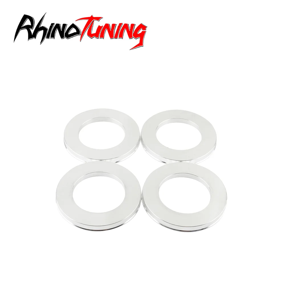 Rhino Tuning 4pcs Hub Centric Rings 108mm (4.25in)(+-1mm)/67.1mm(2.64in)(+-1mm) Wheel Center Hub Ring Bore Spacer Aluminum Alloy