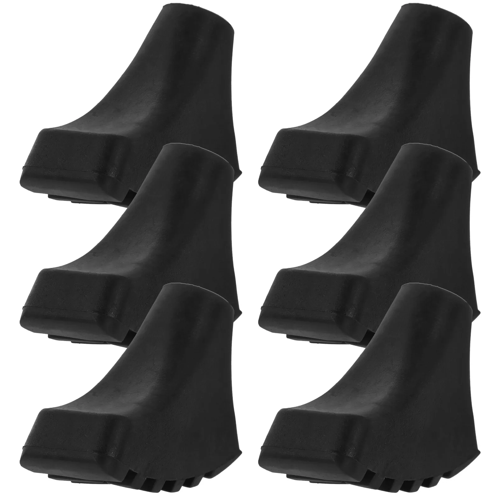 

6 Pcs Trekking Pole Cover Tips Replacement Walking Stick Cane Foot Ends Non-slip Hiking