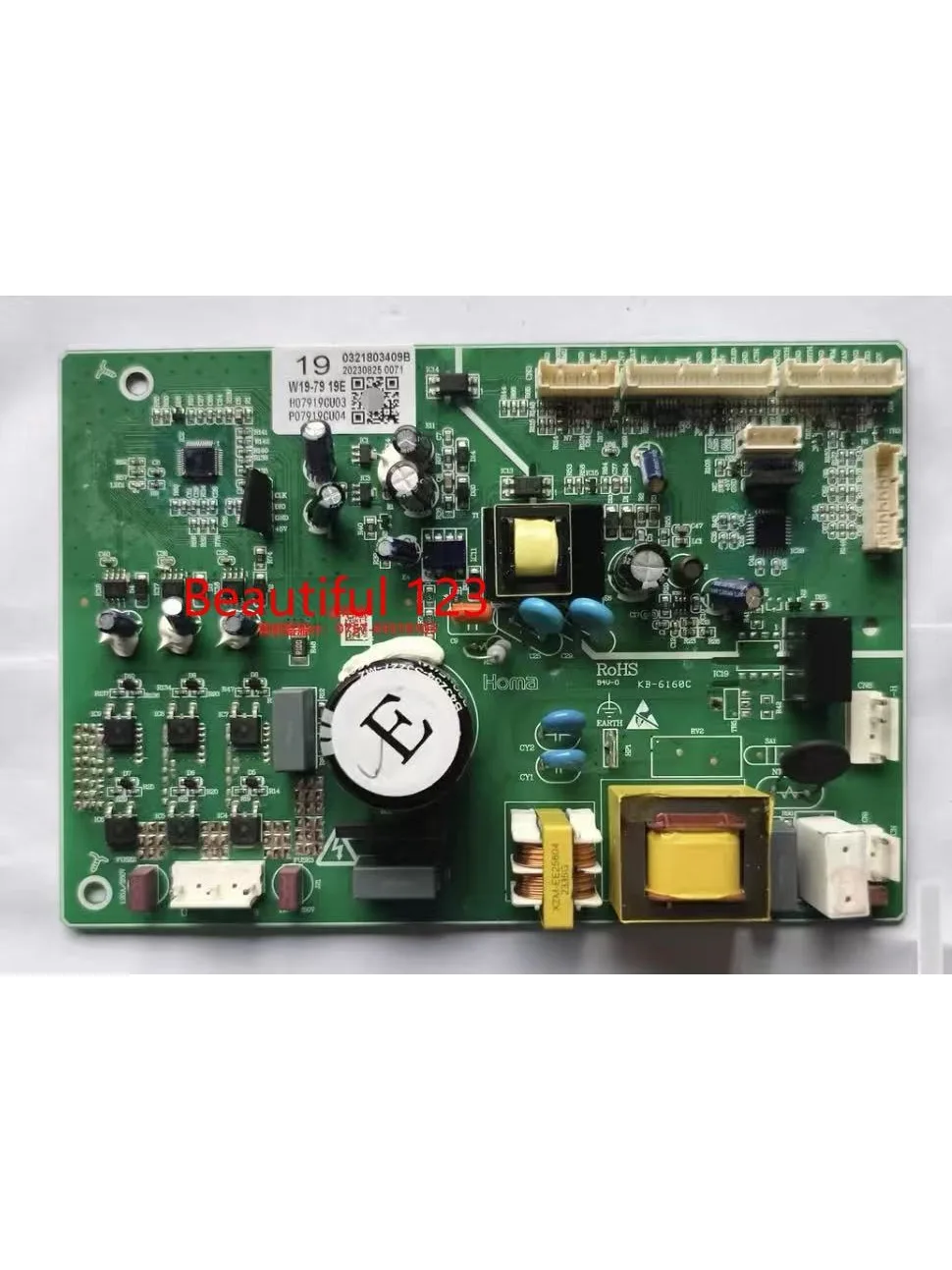W19-7919E Koelkast/Koelkast Hoofd PCB Power Control Board voor BEKO GNO4331XPN, Finlux SBS-440IX - afbeelding 2