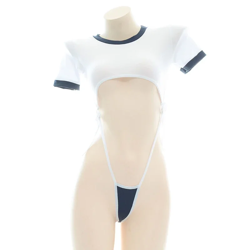 AniLV Anime Student Girl One-piece Gymnastics Uniform Cosplay Women School Sport Bodysuit Costumes