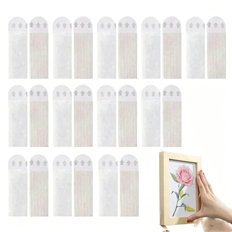 4/12pcs Tape Double Sided Strips Adhesive Hanging Mounting Picture Wall Stickers Sticky Removable Duty Heavy Pads Sticker Poster