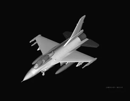 ชุดประกอบโมเดลเครื่องบินรบ Hobbyboss 80273 ขนาด 1:72 รุ่น General Dynamics F16 F16B F-16B Fighting Falcon ทำจากพลาสติก