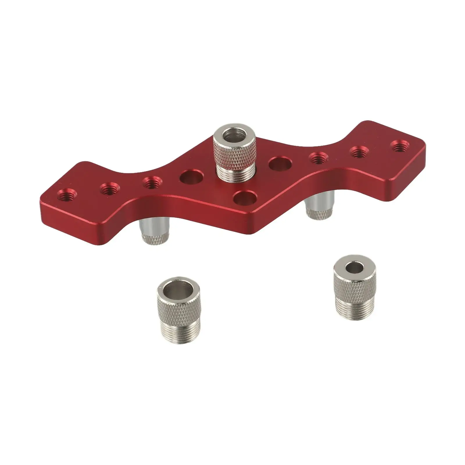 Aluminum Drill Positioner 140*105*14mm Centering Drill Tool Vertical Drilling Clamp 6061 Aluminum Alloy For Drill Guide
