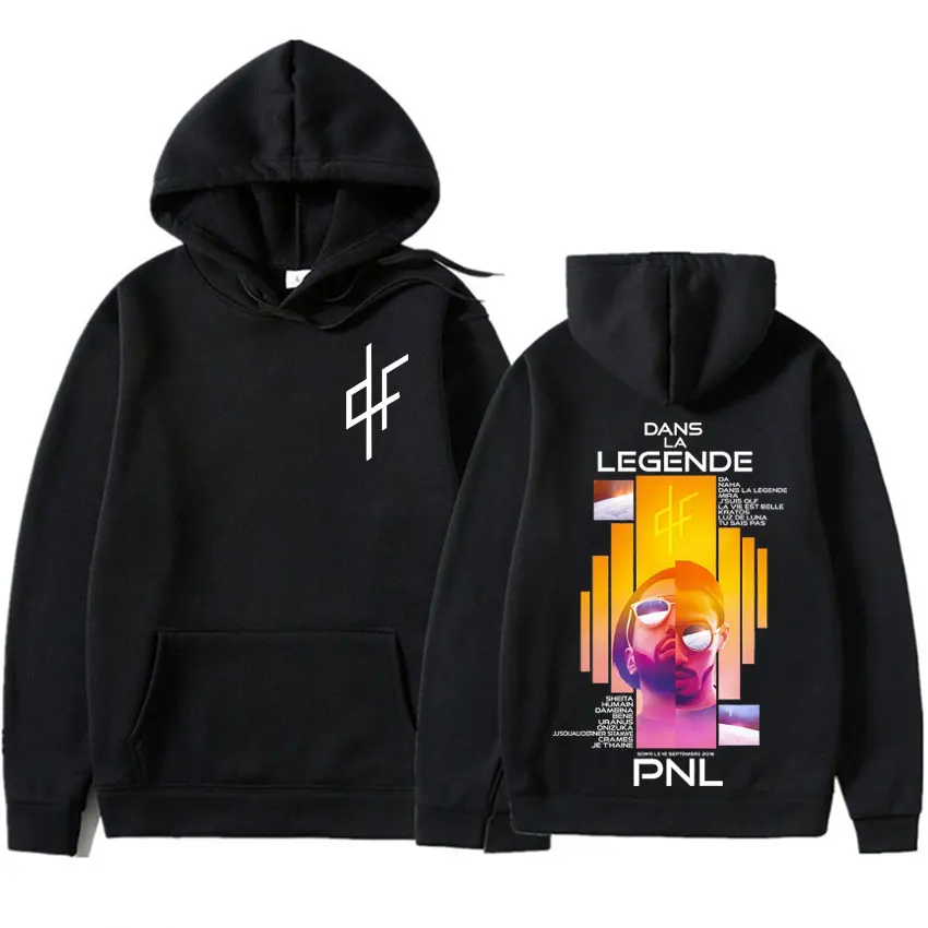 

French Rap PNL Le Monde Chico Album Print Hoodie Mens Clothing Y2k Harajuku Hip Hop Hoodies Oversized Cozy Teenagers Sweatshirts