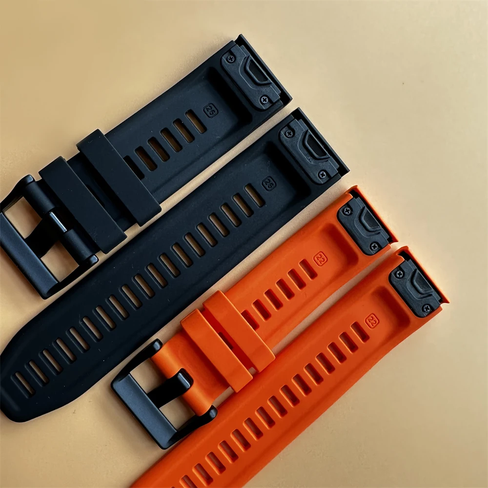 22MM 26MM Official Silicone Strap for Garmin Fenix 7X 7 6X 6 Pro 5X 5 Plus Sapphire 3HR Smart Watch Band Quick Release Bracelet