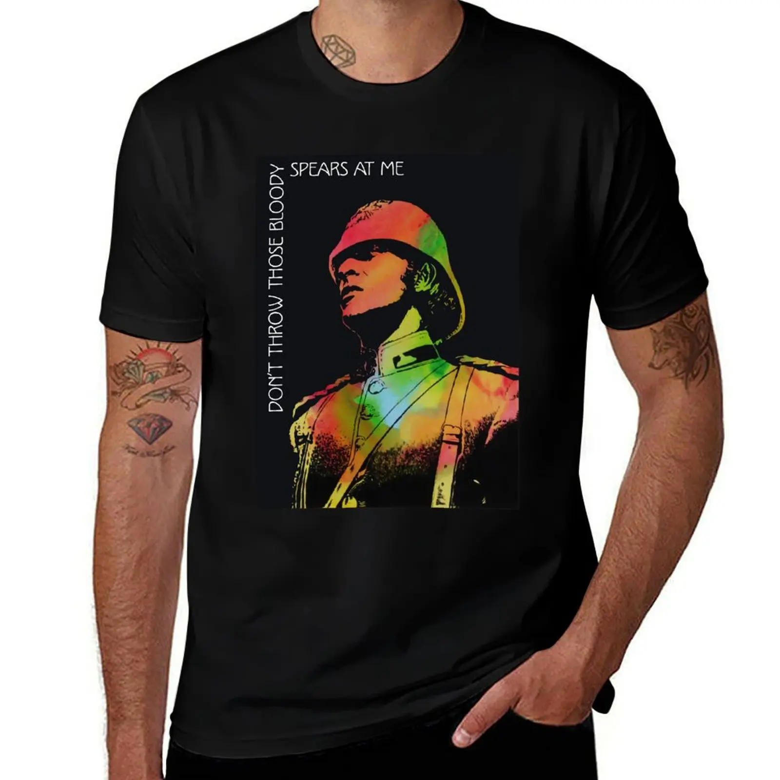 Technicolour Michael Caine T-Shirt Fashion Casual Short Sleeve T-Shirt