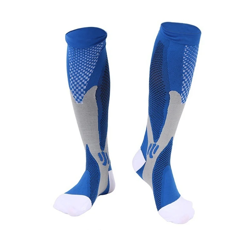 Kompression socken Reisende Socken Fußball Fußball Oberschenkel lange Röhre Unisex Outdoor Sport Krankens ch western Strümpfe für Männer Frauen