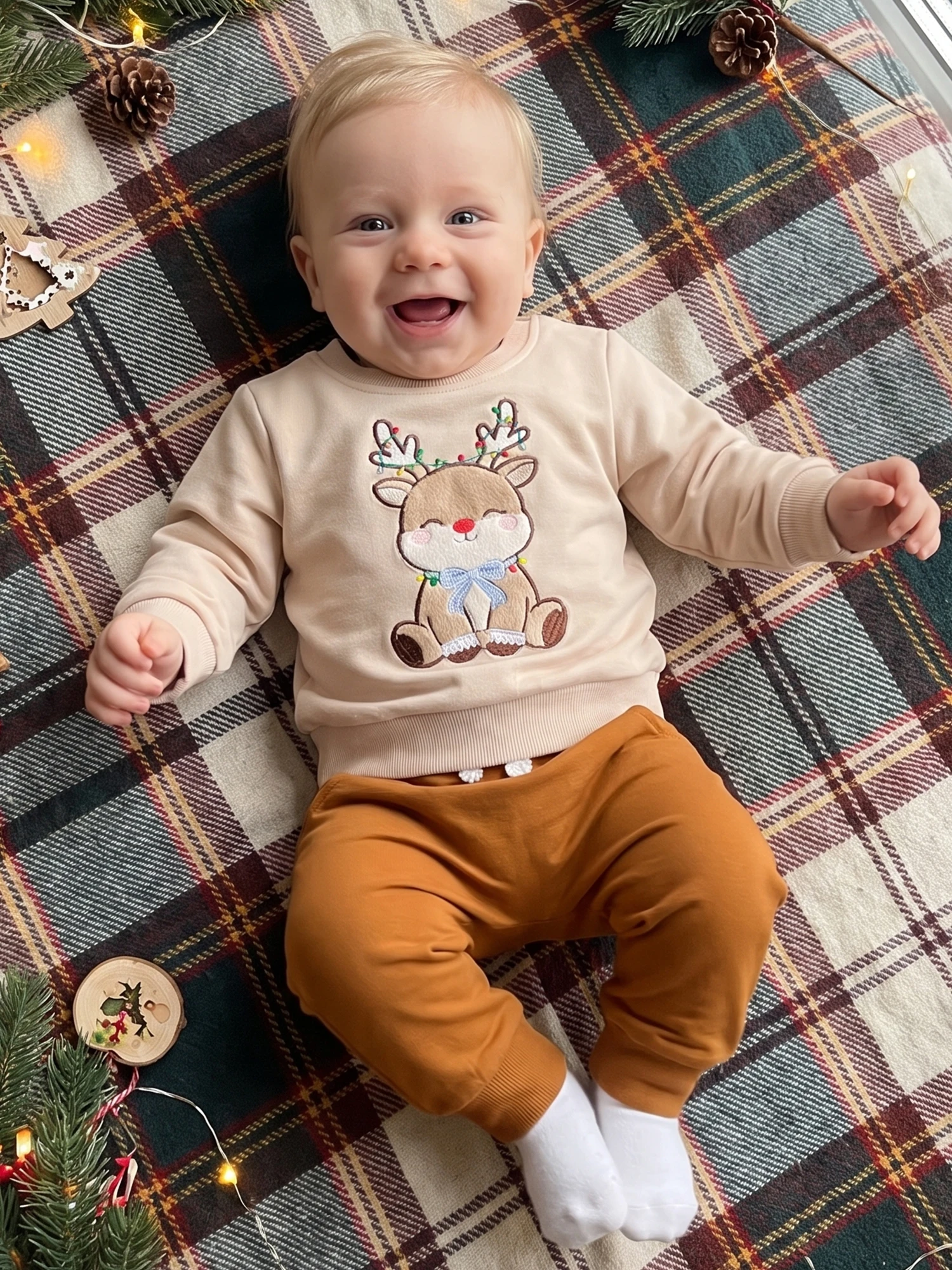 Long Outfits Sleeve Sweatshirt Pants Baby Boy Christmas Pants Set Christmas Outfits Long Latest Baby Boy Christmas