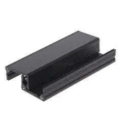 Nueva carcasa aluminio para proyectos electrónicos extruidos DIY para caja negra 80x25x25mm Q81C