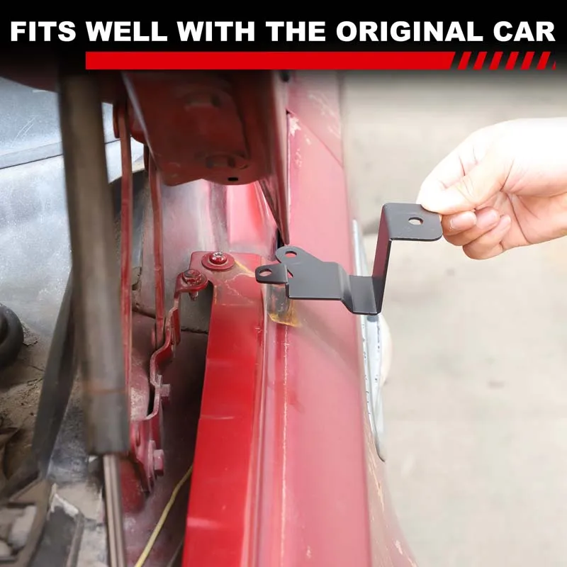 

For Land Rover Freelander 2 2007-15 Carbon Steel Black Car Hood Headlight Bracket Pillar Hood Mount Holder Trim Car Accessories