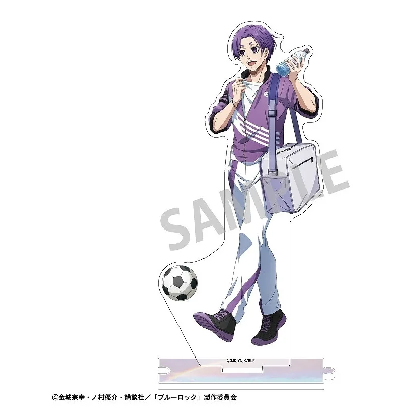 JX TOY Anime BLUE LOCK Jouer au football Ver. Support en acrylique Seishiro Nagi, Statue Meguru Bachira, figurine Hiori You, jouets d'ornements de bureau