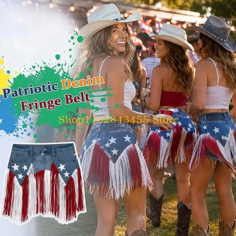 49MC Bohemian Charm Fringe Waist Belt Soft Fabric Casual Wear Waistband Adjustable Design For A Modern Look