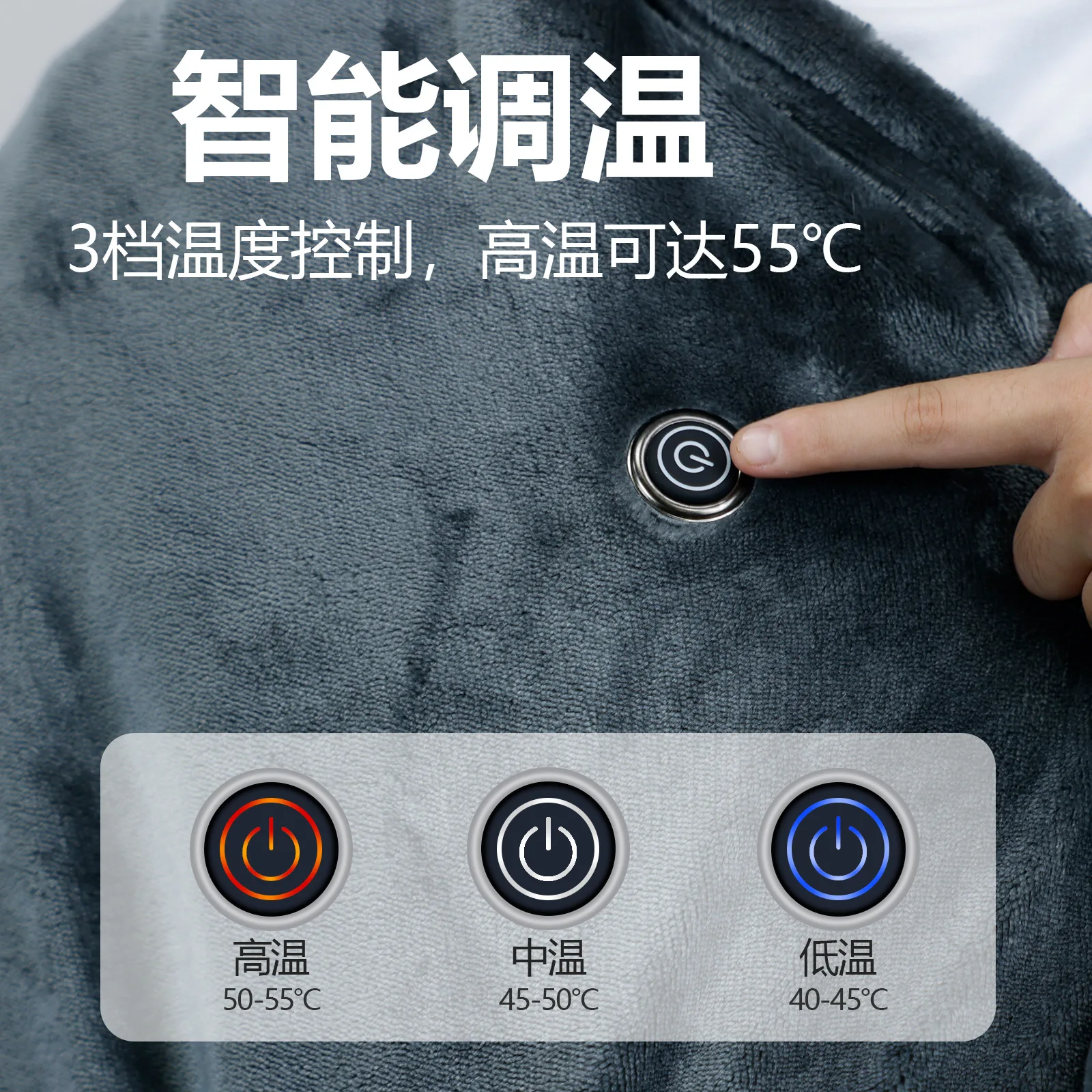 hot-selling electric shawl blanket spot carbon fiber heating shawl USB portable smart constant temperature