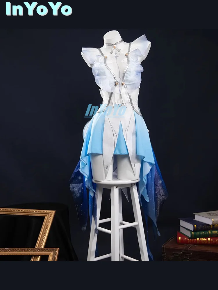 InYoYo The Shorekeeper Cosplay Wuthering Waves Costume Lovely Dress Uniform Women Game Suit  Halloween Party Outfit Role Play Cl