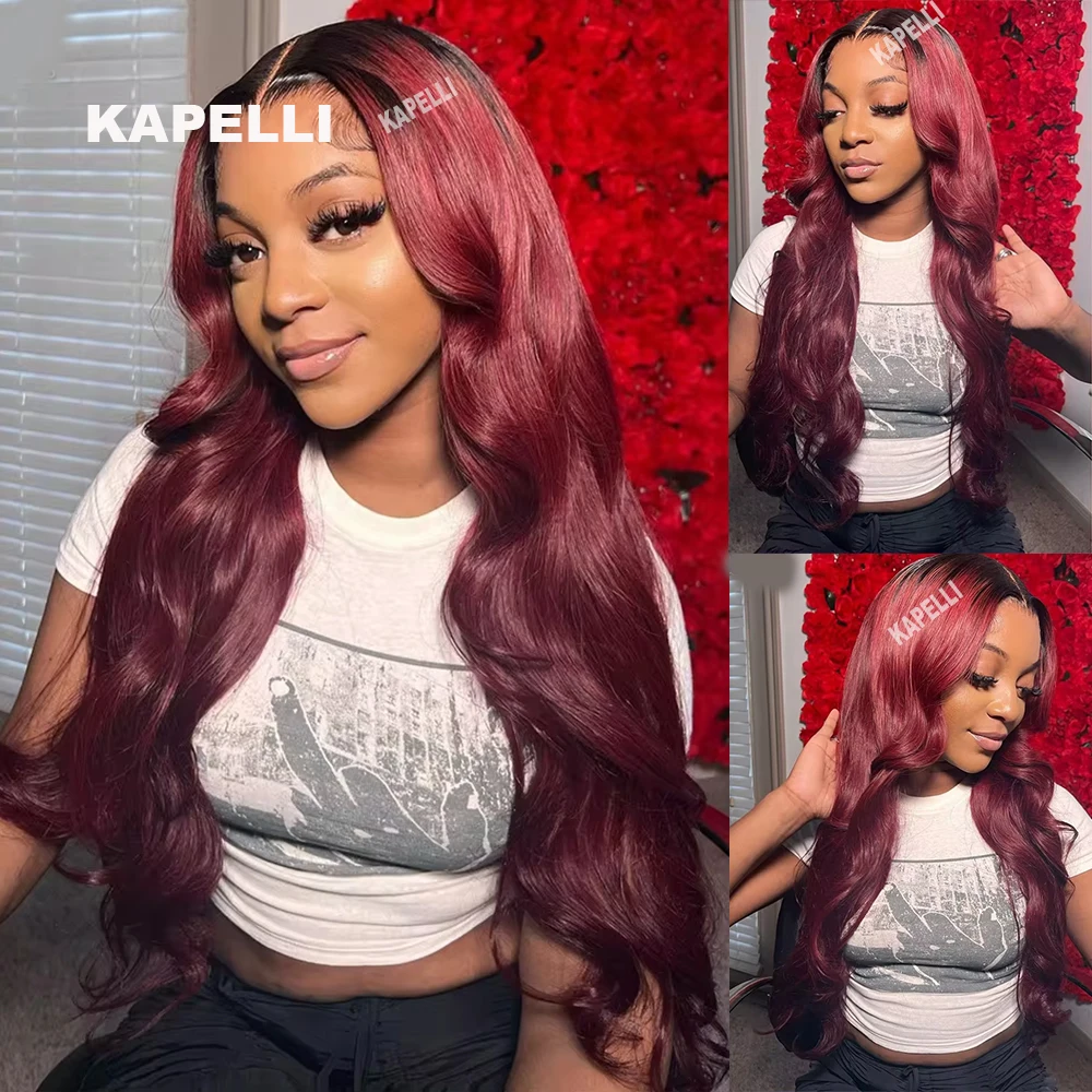 بورجوندي الجسم موجة حزم مع إغلاق 4x4 HD الدانتيل الشفاف 100% نسج على شكل شعر إنسان تمديد Tissage شعر الإنسان شعر ريمي #6