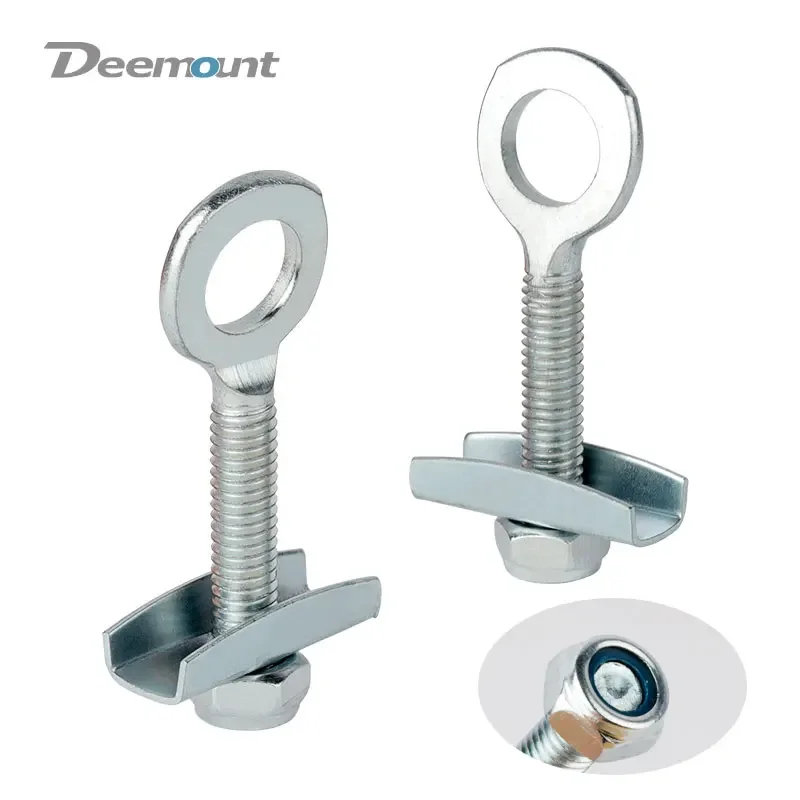 Deemount 2 pçs engrenagem fixa corrente da bicicleta ajustar parafuso 35mm 1 velocidade viajando tensor de corrente puxar parafusos apertados