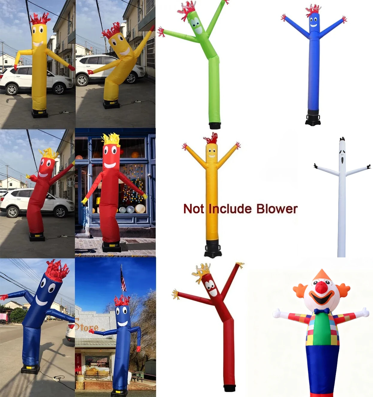 

10-20ft Sky Air Puppet Dancer Inflatable Dancer Waving Tube for Men Puppet Dancer Suitable for Store Signs (Blower Not Included)