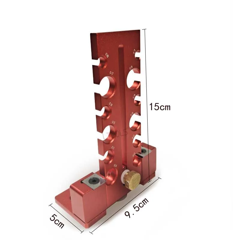 Ajustável Dowel Maker Jig, Knob Tipo, Double-gumes, Corte, Faixa de Madeira, Broca Elétrica, Fresagem, Rodada Rod, Ferramenta Auxiliar, Recentemente