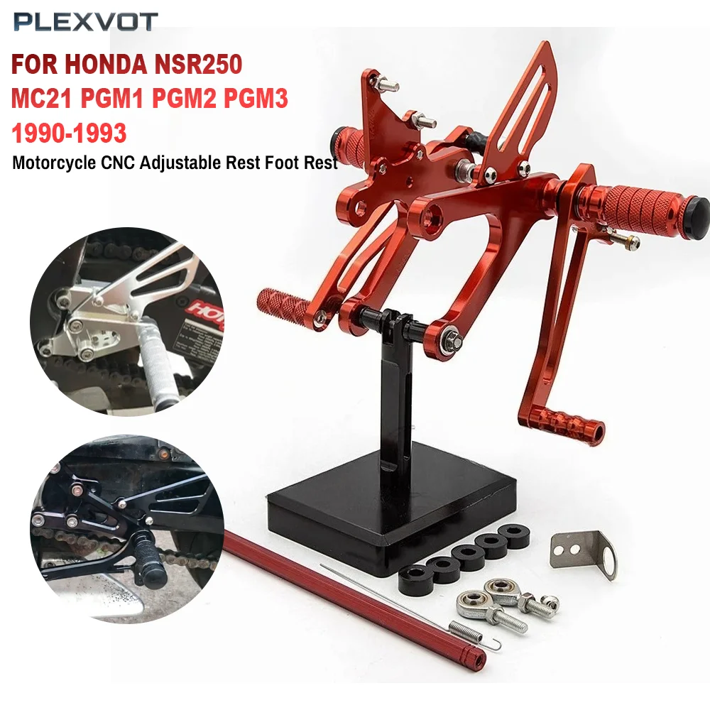 

For Honda NSR250 NSR 250 MC21 PGM1 PGM2 PGM3 1990 1991 1992 1993 Motorcycle Rearset Footpeg Pedal Foot Peg Footrest Rear Set