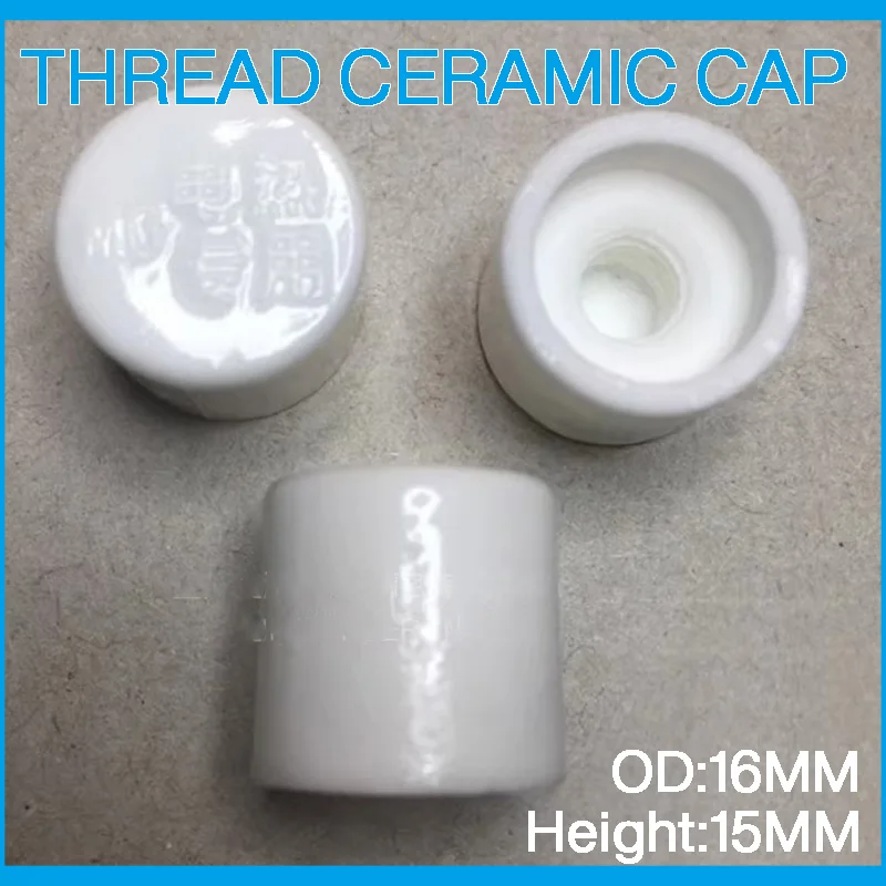 

M4 M5 M6 Electric Heating Tube Insulation Safety Magnetic Protection Cap High Temperature Resistance Internal Thread Ceramic Cap