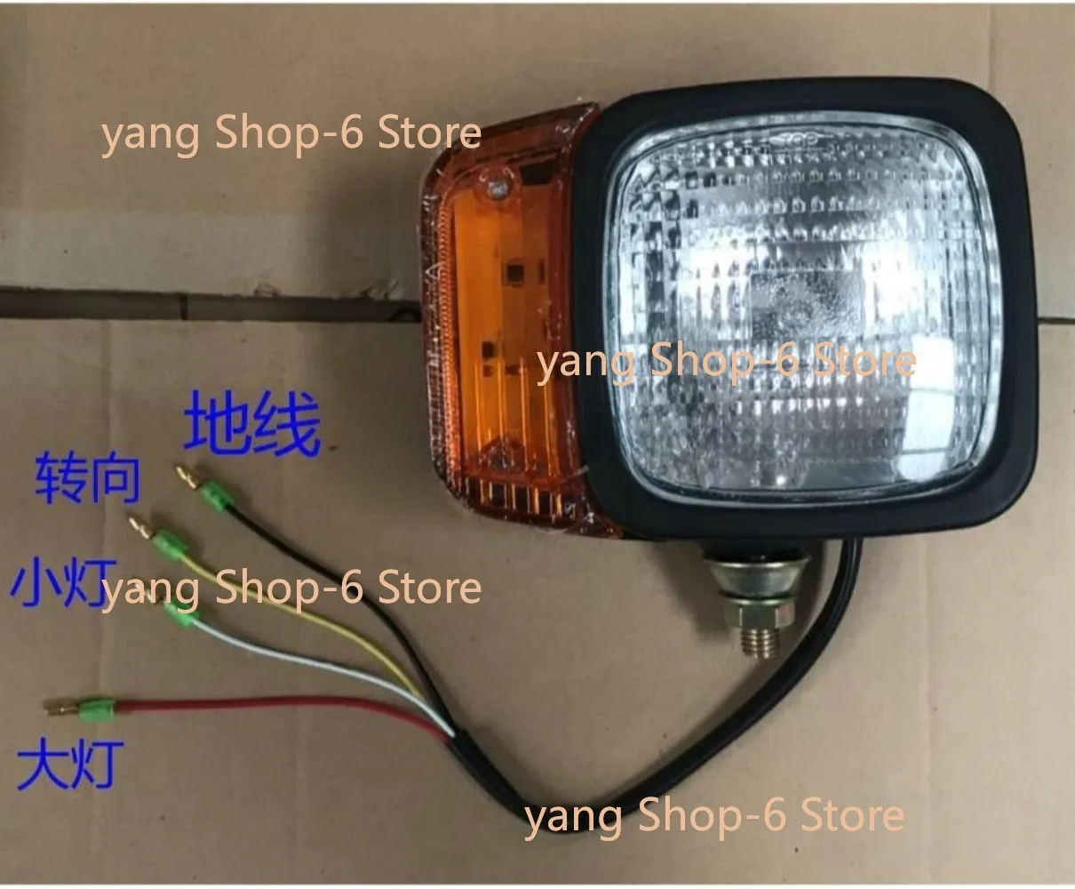 65-7 75-8 rubber wheel chain excavator small loader headlamp headlamp with steering light